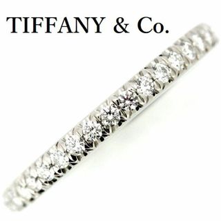 ティファニー(Tiffany & Co.)のティファニー ソレスト ダイヤモンド バンド リング 19P Pt950 ピンキーリング 3号(リング(指輪))