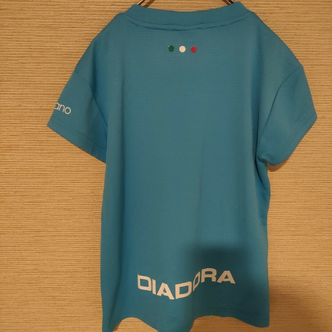 DIADORA(ディアドラ)のDIADORA　ディアドラ　レディース　テニスウェア　卓球　水色　L 半袖 スポーツ/アウトドアのテニス(ウェア)の商品写真