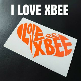 【I LOVE XBEE】カッティングステッカー(車外アクセサリ)