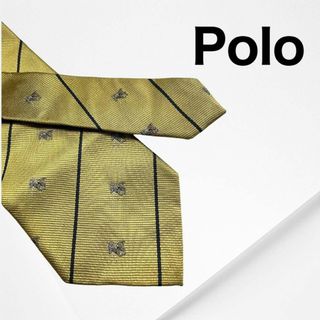 POLO（RALPH LAUREN） - ◎◆◆ギフトBOX付 美品！ Polo ポロ ネクタイ　マスタードイエロー