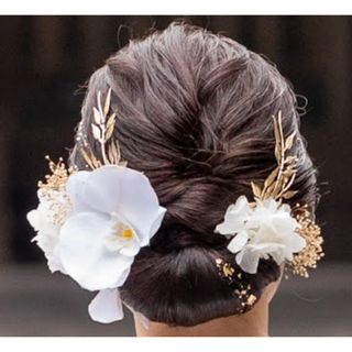 和装　結婚式　前撮り　胡蝶蘭ヘアアクセサリー(その他)