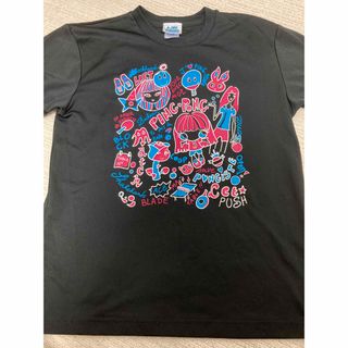 ジュウイック(JUIC)の卓球　シャツ　ユニフォーム　JUIC ドリームT ブラックブルーピンクSサイズ(Tシャツ(半袖/袖なし))