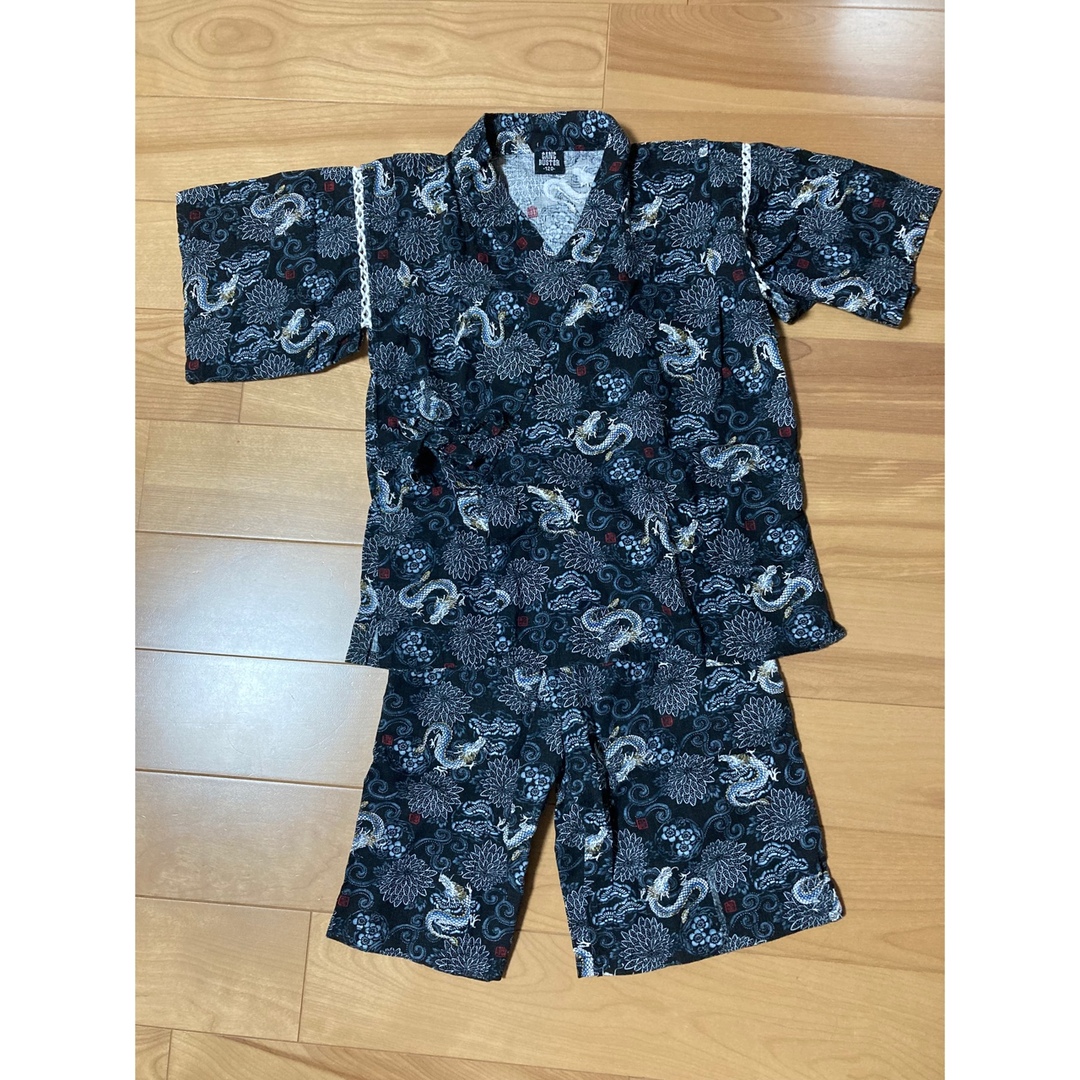 甚平 120 男の子 キッズ/ベビー/マタニティのキッズ服男の子用(90cm~)(甚平/浴衣)の商品写真