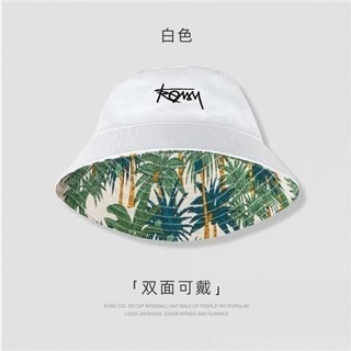 【人気商品】リバーシブル　帽子　レディース　メンズ　ホワイト　シンプル　ペア(ハット)
