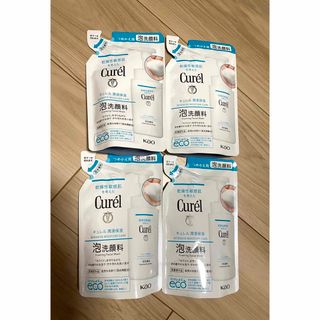 Curel - 【新品未開封】4個セット：キュレル 泡洗顔料 つめかえ用 130ml 