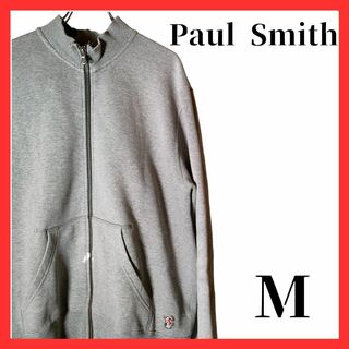 ポールスミス(Paul Smith)のポールスミス　ジップアップ　パーカー　メンズ　Mサイズ　古着　グレー(パーカー)