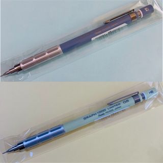 ぺんてる - LOFT限定 ぺんてる グラフ1000 裏葉色＆浅青 2本セット♪