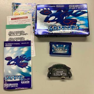 ポケモン(ポケモン)の【美品】ゲームボーイアドバンス『ポケットモンスターサファイア』GBAソフト(携帯用ゲームソフト)