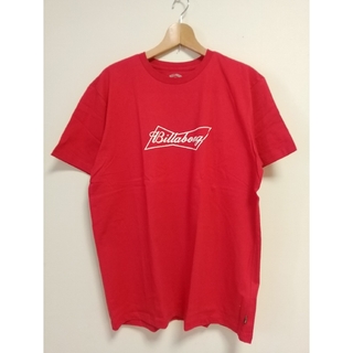 ビラボン(billabong)のBILLABONG バドワイザー Tシャツ 半袖 赤 ロゴ オーガニックコットン(Tシャツ/カットソー(半袖/袖なし))