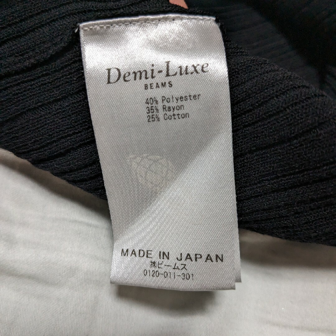 Demi-Luxe BEAMS(デミルクスビームス)のDemi-Luxe BEAMS　ランダムリブ Vネックプルオーバー レディースのトップス(ニット/セーター)の商品写真