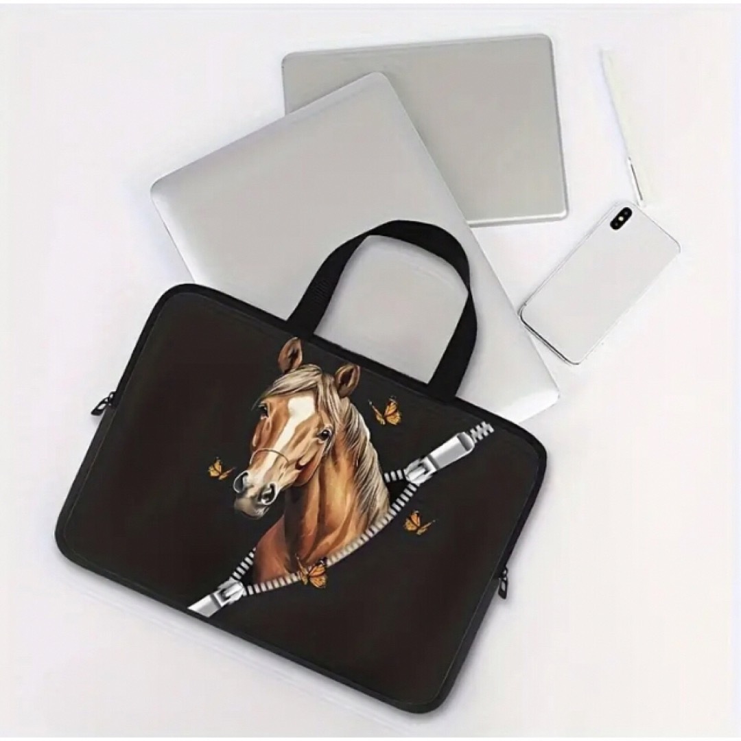 馬柄 ラップトップバッグ モバイルケース レディースのバッグ(トートバッグ)の商品写真