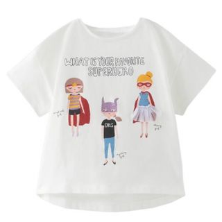 ザラ(ZARA)のZARA ザラ 86 スーパーヒロイン Tシャツ 12M 18M 80 ガール(Ｔシャツ)