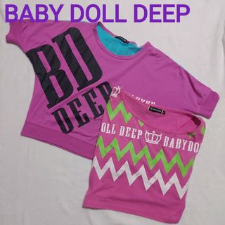 ベビードール BABY DOLLドルマリン＆ヘソ出しカットソーセット Tシャツ(Tシャツ(半袖/袖なし))