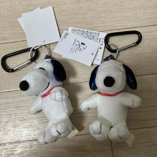 スヌーピー(SNOOPY)のLIFE&TIMES 限定 カラビナ ぬいぐるみ スヌーピー（青）　2点(キーホルダー)