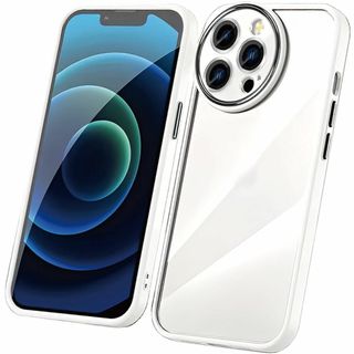 【サイズ:iphone14pro_色:ホワイト】ラウンド ケース iphone (その他)