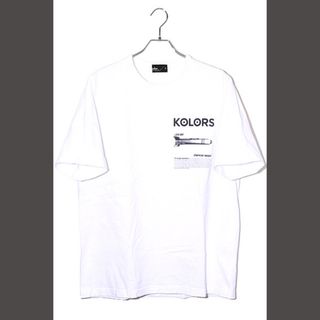 カラー(kolor)のkolor カラー 度詰め天竺 TEE プリント 半袖Tシャツ 3 ホワイト(Tシャツ/カットソー(半袖/袖なし))