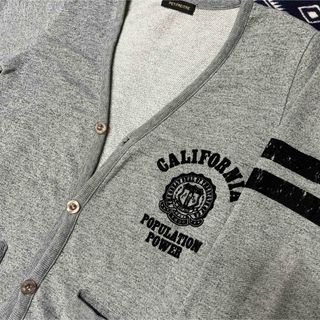 PETITREITRE カリフォルニア  霜降り スウェット カーディガン(カーディガン)