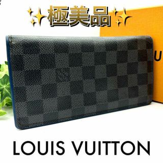 ルイヴィトン(LOUIS VUITTON)の希少‼️ルイヴィトン ポルトフォイユブラザ ダミエグラフィット ブルー 二つ折り(折り財布)