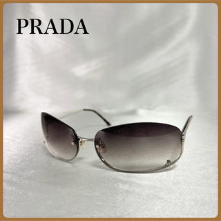PRADA - プラダ アンダーリム サングラス 日本製 PRADA 男女兼用 高級アイウェア