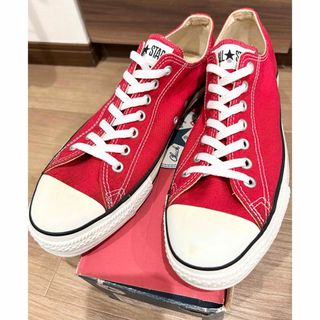 コンバース(CONVERSE)のデッドストック USA製 90s CONVERSE ALLSTAR 赤 27.5(スニーカー)