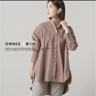 オムネス(OMNES)の【OMNES】製品洗いコットンバックタックフレアシャツ(シャツ/ブラウス(長袖/七分))