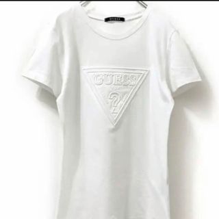 GUESS(ゲス) ロゴTシャツ オールホワイト ストリート サイズXS(Tシャツ(半袖/袖なし))