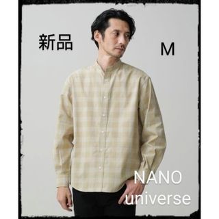 ナノユニバース(nano・universe)のNANO universe【新品】LB.03/ユースフルバンドカラーシャツ(シャツ)