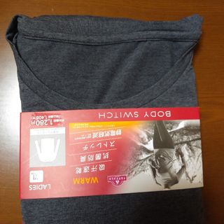 イオン(AEON)の長袖クルーネック　2XL  レディース(カットソー(長袖/七分))