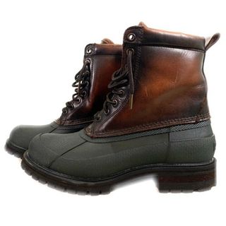 FRYE フライ ハンティング ブーツ レザ－ ラバー ブラウン グリーン Size US 10 (28cm)(ブーツ)