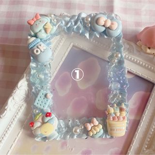 ホイップデコケース デコホイップ ハンドメイド トレカケース 光沢ブルー(その他)