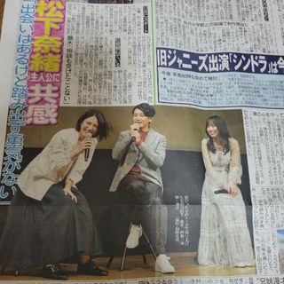 松下奈緒  スポーツ新聞記事(女性タレント)