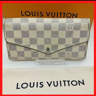 ルイヴィトン(LOUIS VUITTON)の【良品】ルイヴィトン　ダミエ　アズール　ポルトフォイユ　サラ　二つ折り財布(財布)