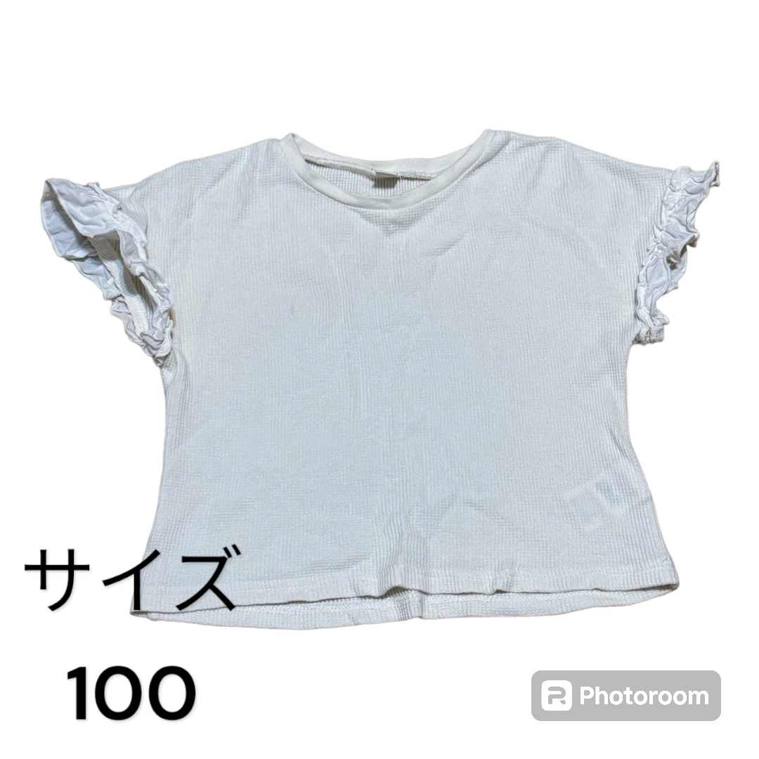 子供服 美品 セット まとめ売り Tシャツ 無地 シンプル 女の子 半袖 保育園 キッズ/ベビー/マタニティのキッズ服女の子用(90cm~)(Tシャツ/カットソー)の商品写真