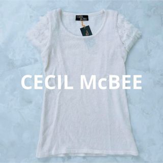 CECIL McBEE 新品未使用タグ付き 2wayニット 半袖 ノースリーブ 