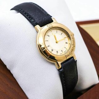 Yves Saint Laurent - ◆稼働 イヴサンローラン 腕時計 ロゴベゼル レディース 新品電池 p