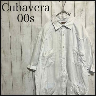 キューバベラ 半袖キューバシャツ00s 刺繍デザイン Z1207(シャツ)