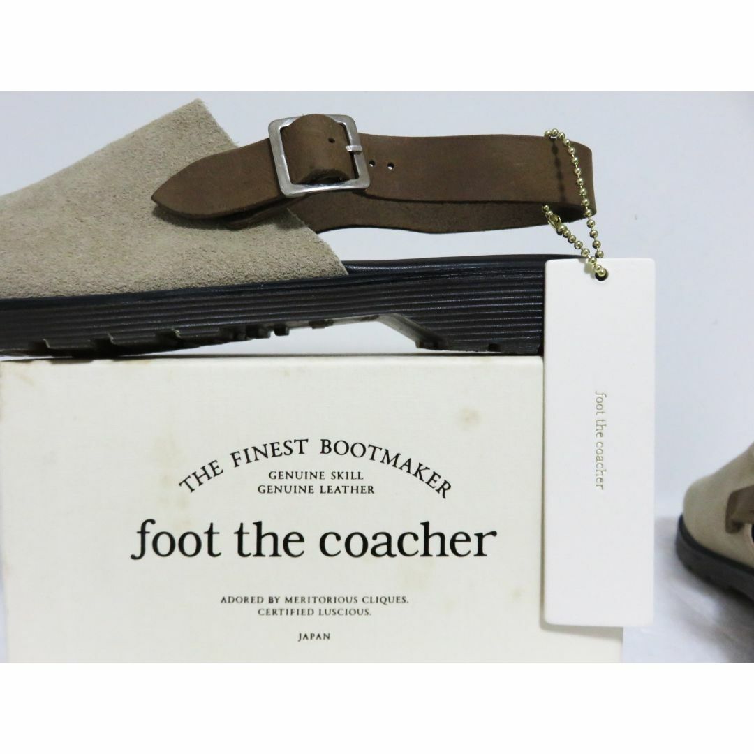 foot the coacher - 新品 foot the coacher SS SANDALS ベージュ foot the coacher - 新品 foot the coacher SS SANDALS ベージュ