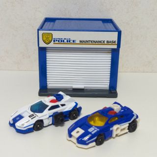 トミー(TOMMY)のハイパーブルーPOLICE ブルーEAGLE２種セット＋車庫(ミニカー)