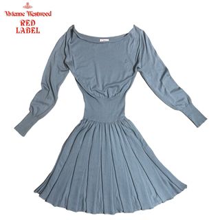 ヴィヴィアンウエストウッド(Vivienne Westwood)の★美品★ヴィヴィアンウエストウッド ワンピース プリーツ コットン100%(ロングワンピース/マキシワンピース)