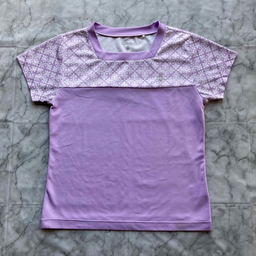 SIMPSON(シンプソン)のラベンダー 薄紫 半袖 Tシャツ シンプソン M スポーツ トレーニング 速乾 レディースのトップス(Tシャツ(半袖/袖なし))の商品写真
