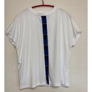 ナチュラルランドリー(NATURAL LAUNDRY)のnaturallaundry チェック柄切替カットソー　2(Tシャツ(半袖/袖なし))