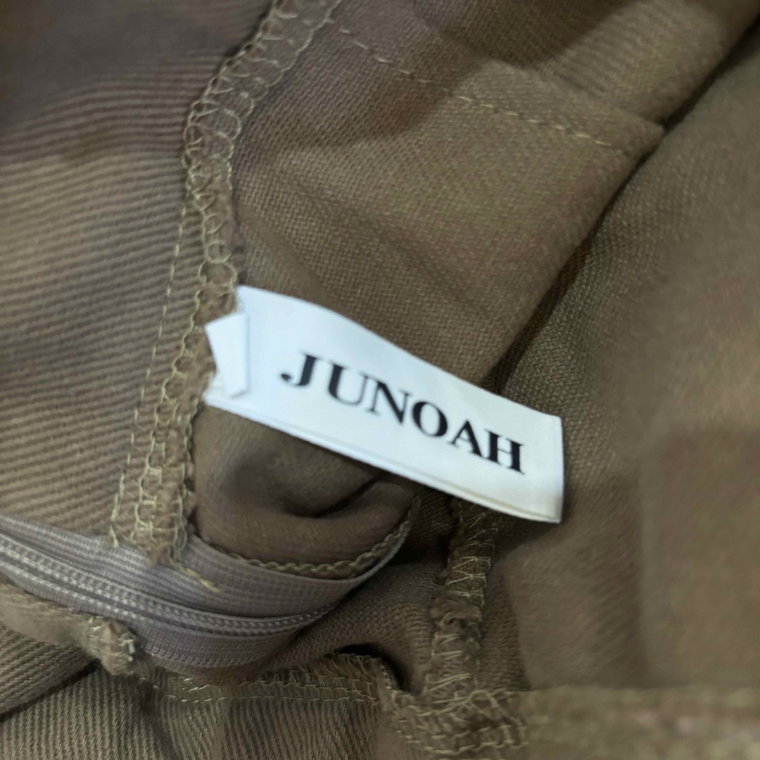 JUNOAH(ジュノア)のJUNOAHジュノア/ベルト付ジャンパースカートワンピースタイトスカートサロペ綿 レディースのワンピース(ひざ丈ワンピース)の商品写真