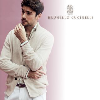 ブルネロクチネリ(BRUNELLO CUCINELLI)のL21★美品★20SS★極上サマーニットジャケット ブルネロクチネリ(カーディガン)