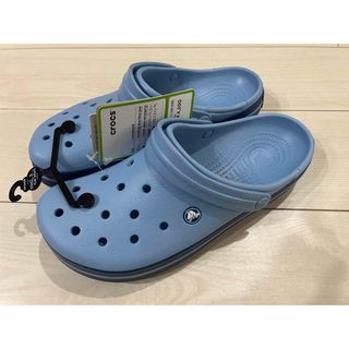 クロックス(crocs)の新品タグ付き 28cm クロックス crocs クロックバンド ブルー系(サンダル)