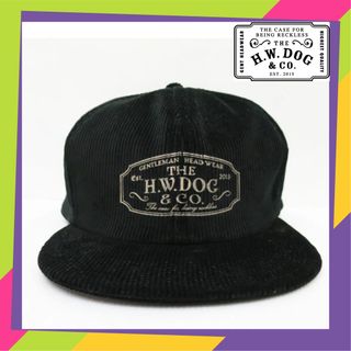 ザエイチダブリュドックアンドコー(THE H.W. DOG & CO.)のTHE H.W.DOG&CO. TRUCKER CAP-C コーデュロイ 黒(キャップ)