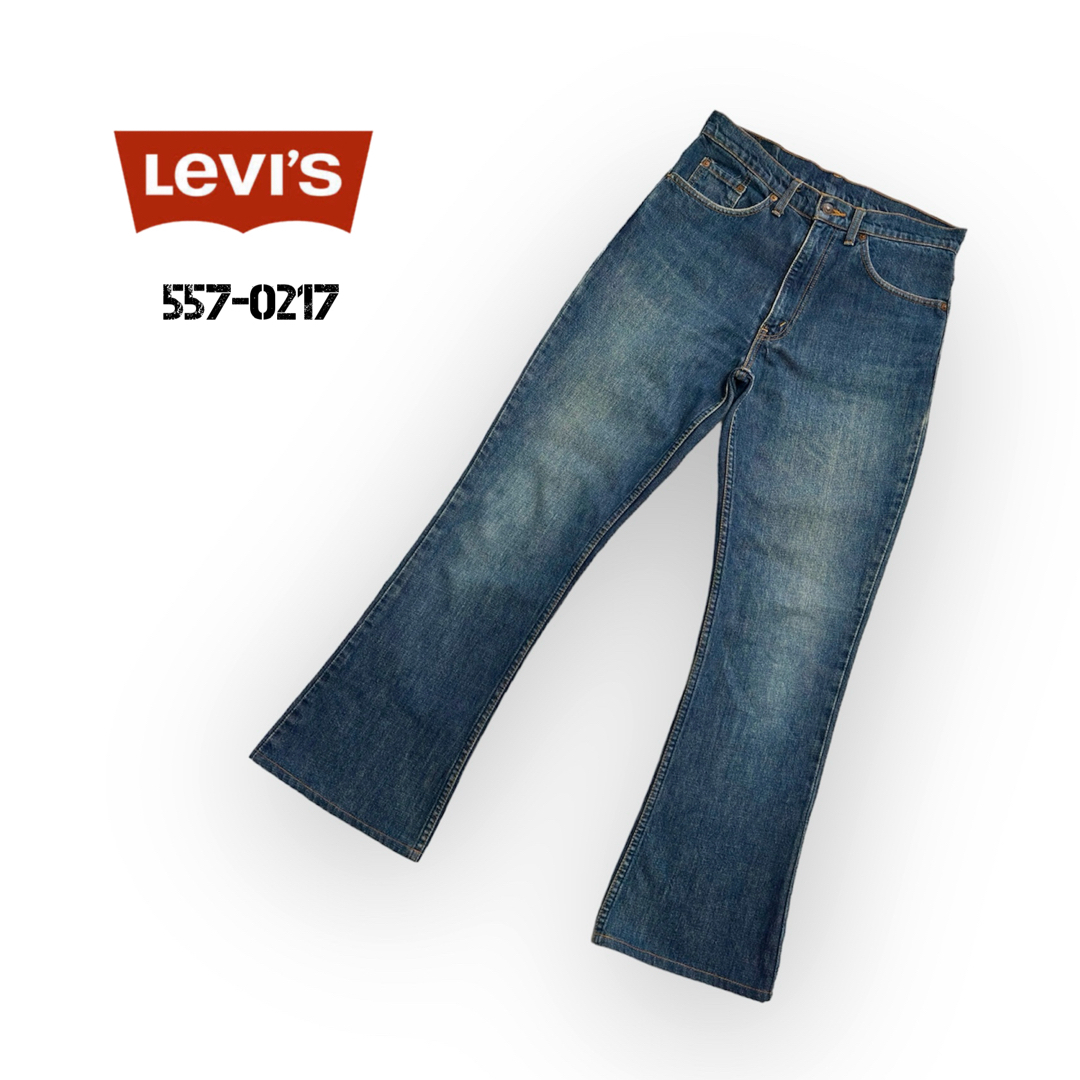 Levi's(リーバイス)の【90s】【日本製】LEVI'S 557 フレアデニムパンツ メンズのパンツ(デニム/ジーンズ)の商品写真