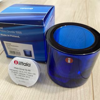 イッタラ(iittala)のiittala イッタラ キビ 60mm キャンドルホルダー kivi 青(その他)