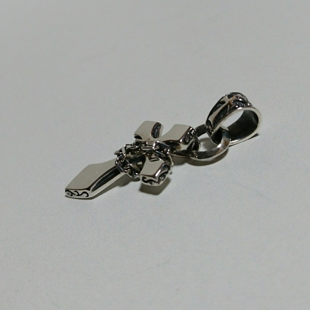 ペンダントトップ  クロス チェーン  シルバー925 メンズのアクセサリー(ネックレス)の商品写真
