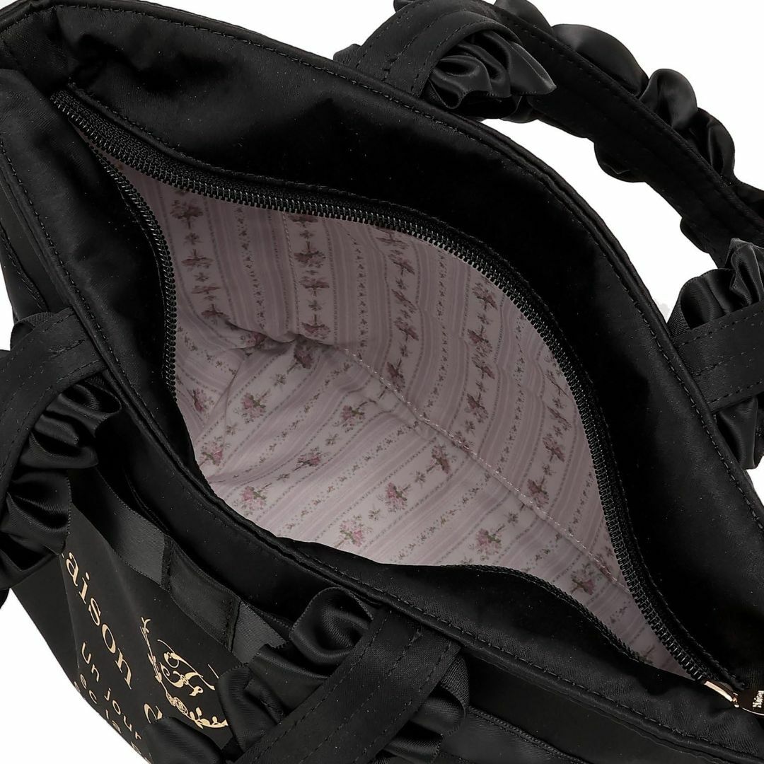 【色: ブラック】[メゾン ド フルール] トートバッグ ﾌﾞﾗﾝﾄﾞﾛｺﾞﾌﾘ レディースのバッグ(その他)の商品写真