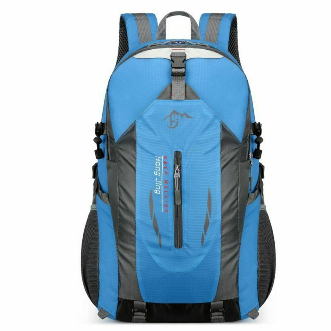 デイパック 40L ブルー 登山 バッグ アウトドア 大容量 防水 通気性 収納 メンズのバッグ(バッグパック/リュック)の商品写真